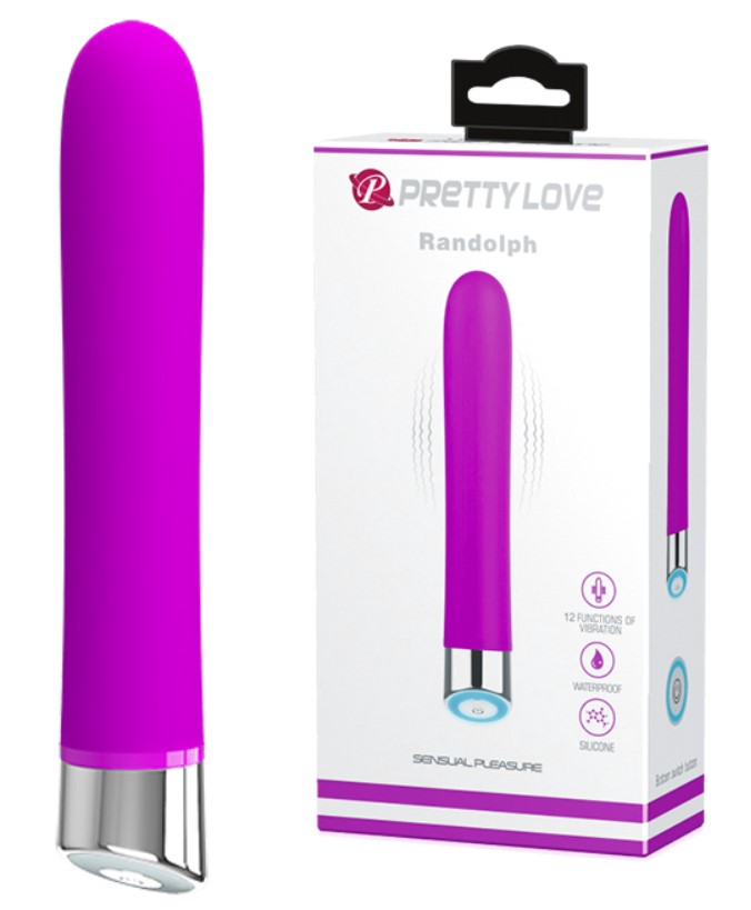 Vibrator Pretty Love Randolph, 12 Moduri Vibratii, Silicon, Mov, 16.7 cm