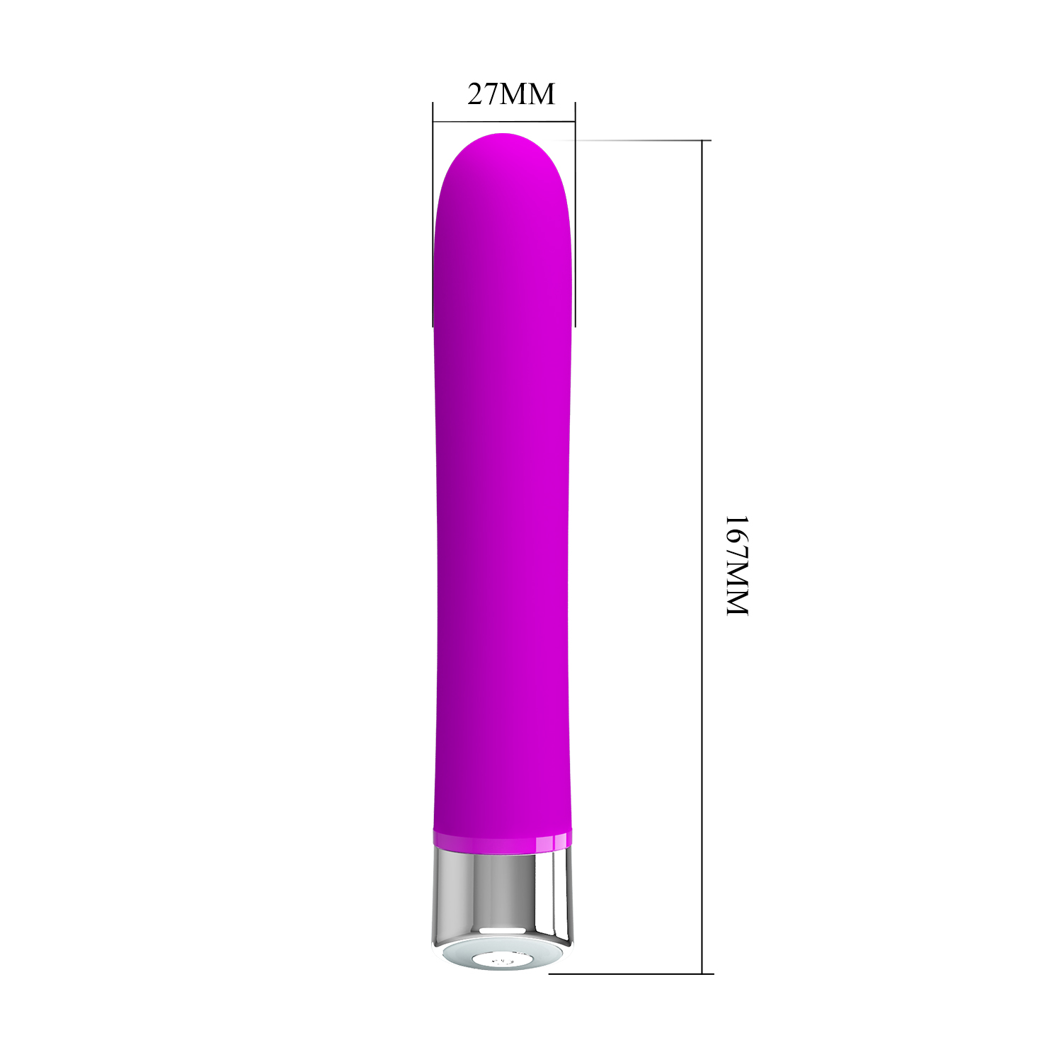 Vibrator Pretty Love Randolph, 12 Moduri Vibratii, Silicon, Mov, 16.7 cm, #9, Erotic24.ro