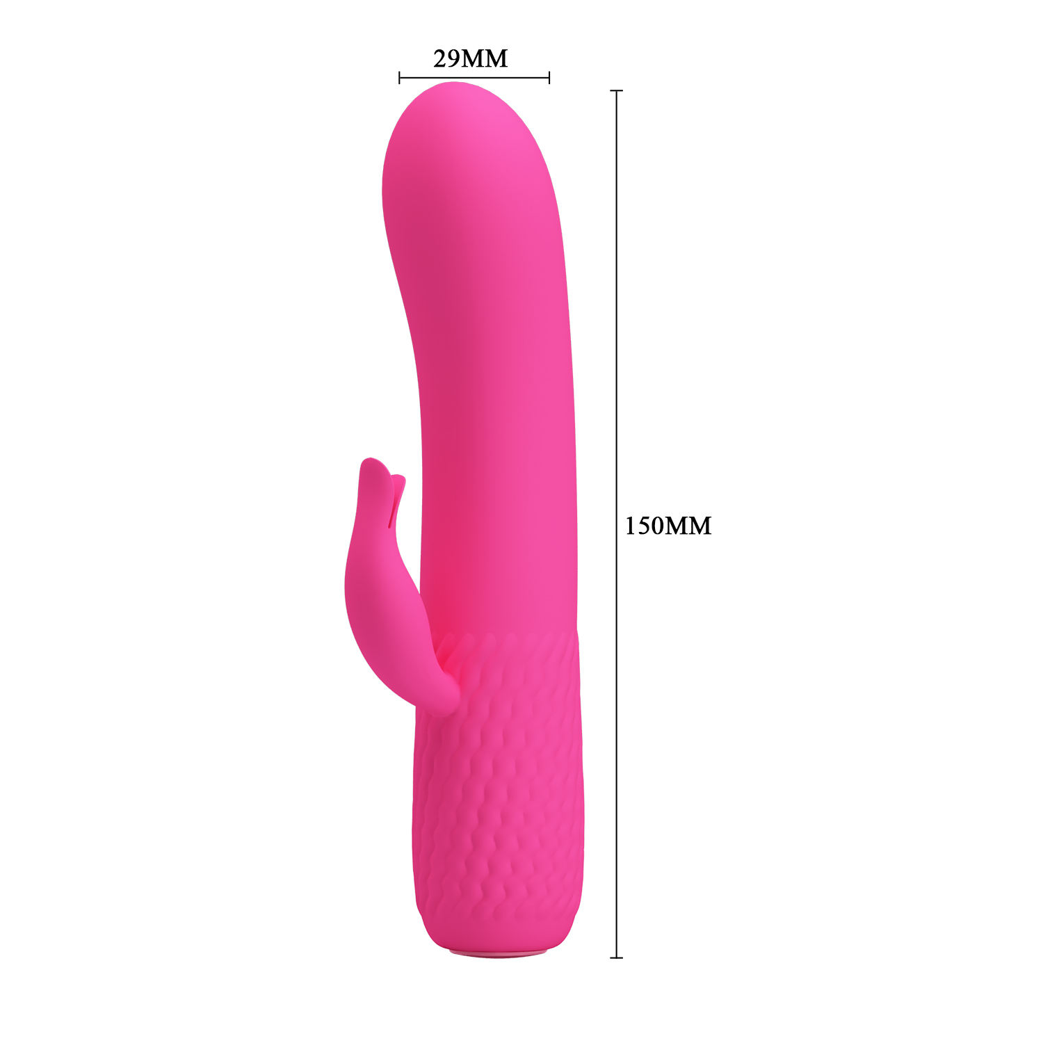Vibrator Pretty Love Tim, 12 Moduri Vibratii, Silicon, USB, Roz, 15 cm, Nr. 3, Erotic24.ro