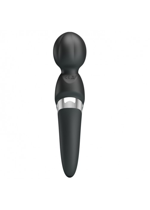 Vibrator Masaj Walter, 7 Moduri Vibratii & 5 Intensitati, Silicon, USB, Negru, 21.6 cm, Nr. 3, Erotic24.ro