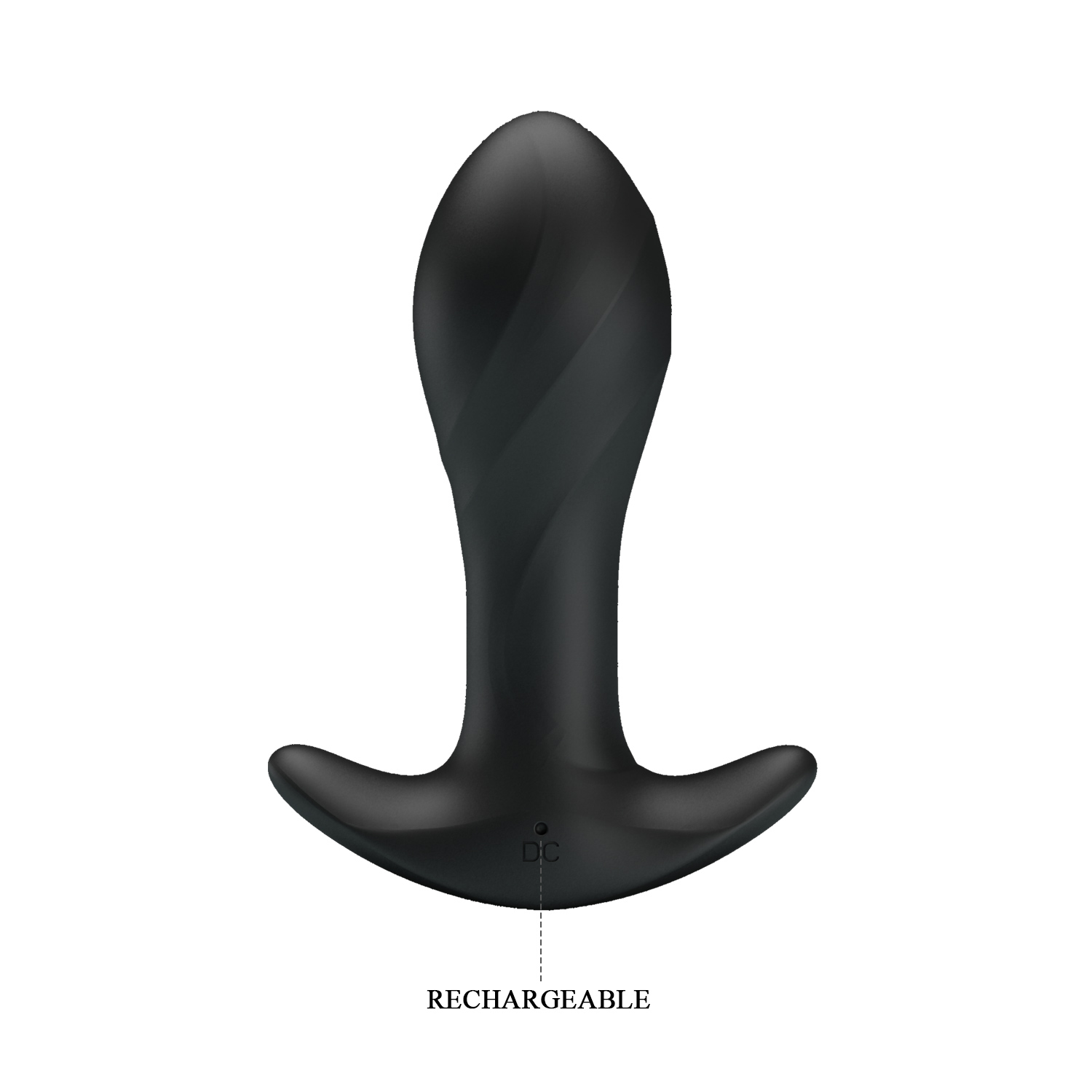Vibrator Anal Pretty Love Massager, 12 Moduri Vibratii, Silicon, USB, Negru, 10.4 cm, #5, Erotic24.ro