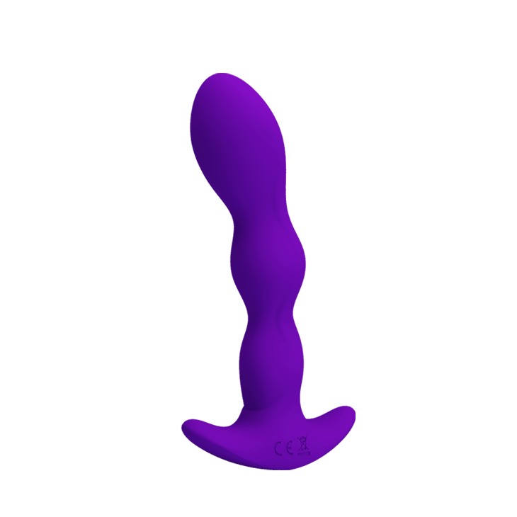 Dop Anal Yale 12 Moduri Vibratii, Silicon, USB, Violet, 14.5 cm, #5, Erotic24.ro