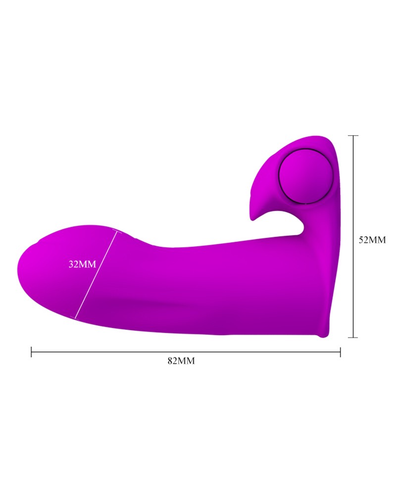 Vibrator Maxwell Fingering Silicon Mov 8.2 cm , #5, Erotic24.ro