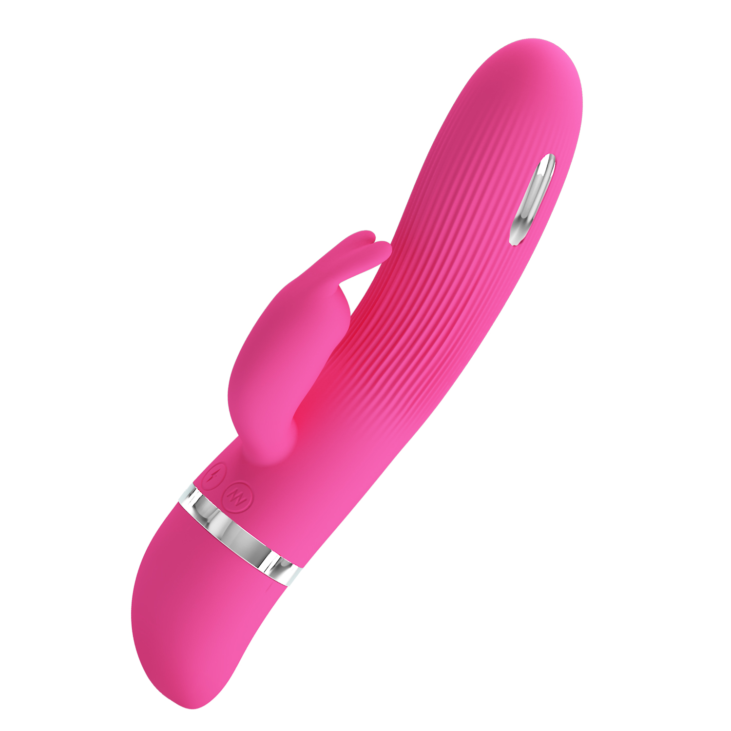 Vibrator Pretty Love Ingram Electric Shock, 7 Moduri Vibratii, Silicon, Roz, 19.2 cm