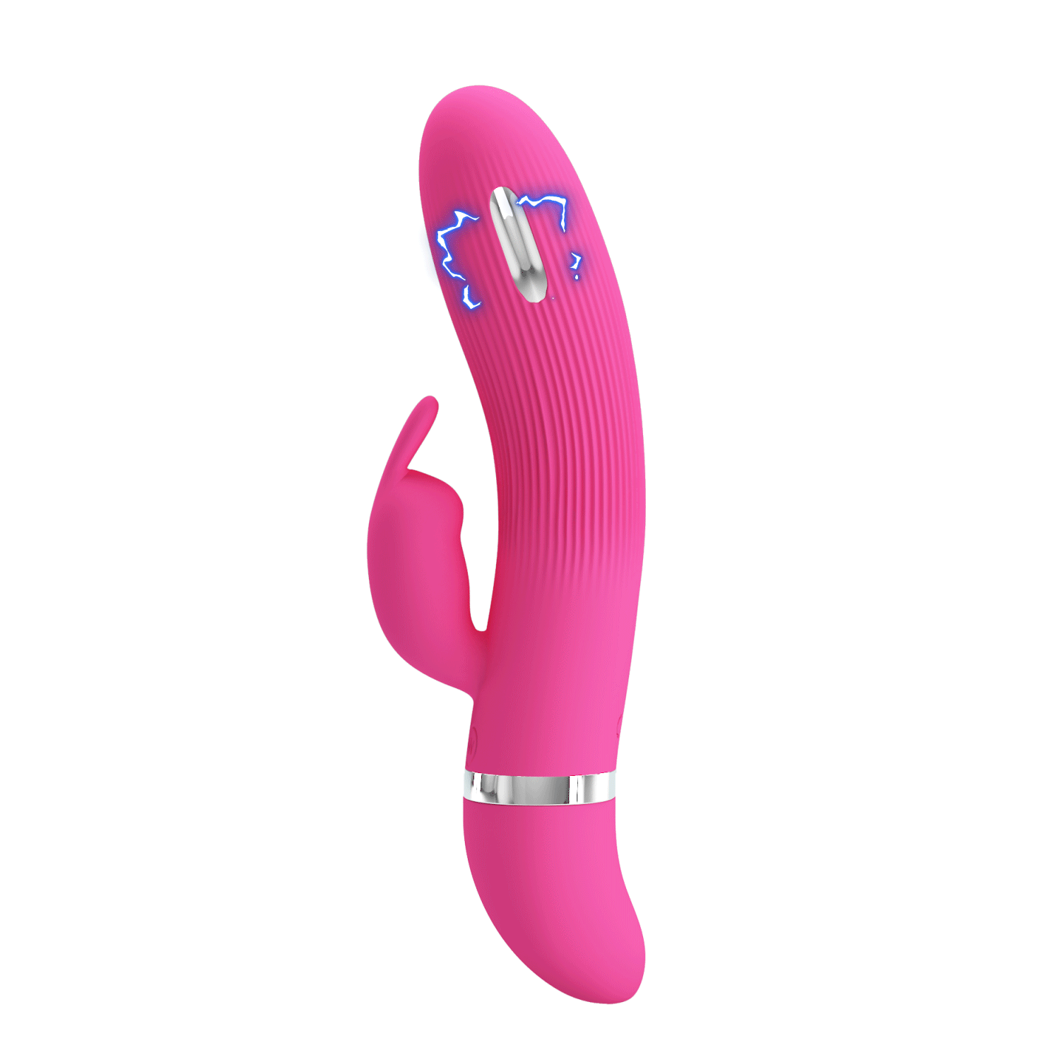 Vibrator Pretty Love Ingram Electric Shock, 7 Moduri Vibratii, Silicon, Roz, 19.2 cm, #5, Erotic24.ro