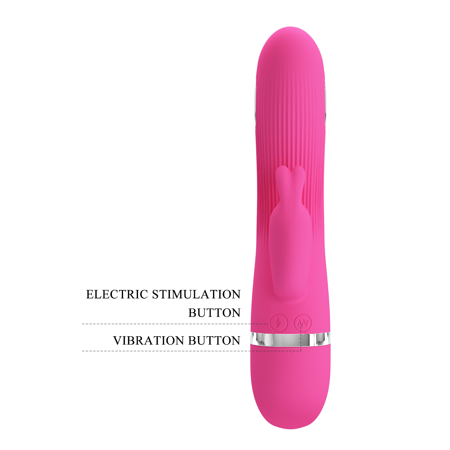Vibrator Pretty Love Ingram Electric Shock, 7 Moduri Vibratii, Silicon, Roz, 19.2 cm, #8, Erotic24.ro