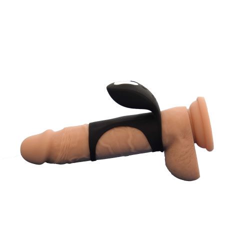 Manson cu Stimulator Penis Sleeve II, 7 Moduri Vibratii, Silicon, USB, Negru, #2, Erotic24.ro