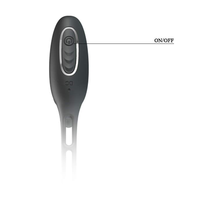 Inel Penis cu Stimulator Anal Pretty Love, 12 Moduri Vibratii, Silicon, USB, Negru, #7, Erotic24.ro