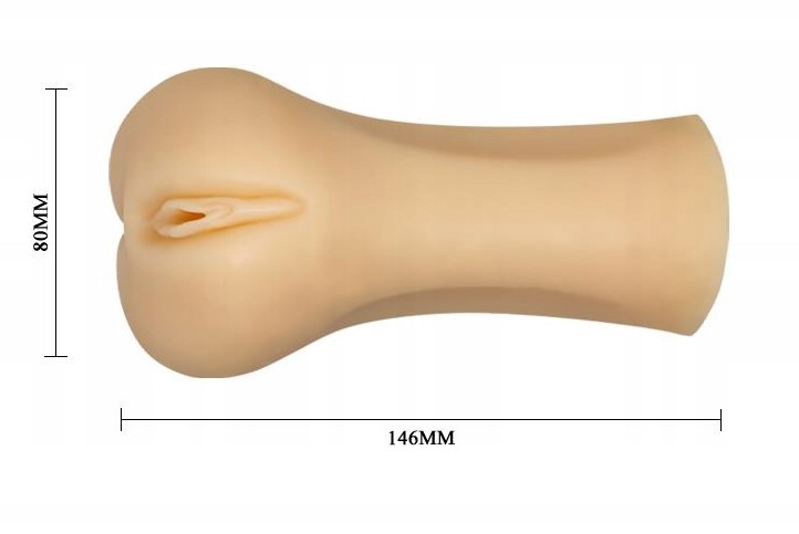 Masturbator Vagin Crazy Bull Modesty, TPR, Natural, 14.6 cm, #8, Erotic24.ro