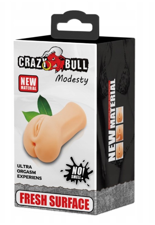 Masturbator Vagin Crazy Bull Modesty, TPR, Natural, 14.6 cm, #12, Erotic24.ro