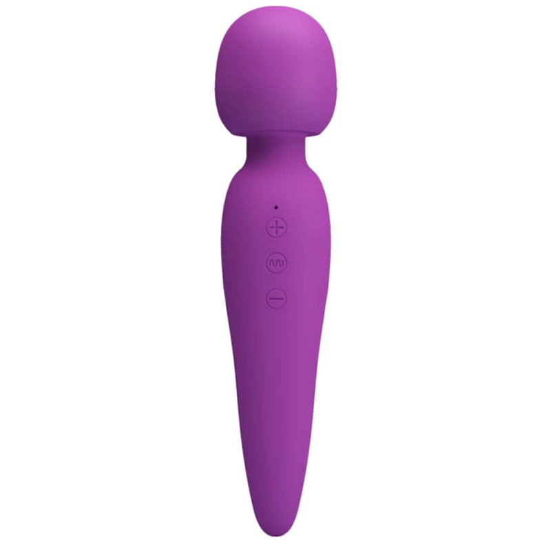 Vibrator Masaj Meredith 7 Moduri Vibratii&5 Viteze Super Soft Silicon Mov Pretty Love, #7, Erotic24.ro