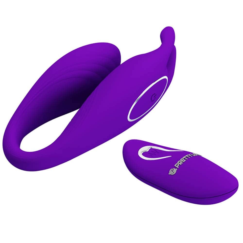 Stimulator Bill 12 Moduri Vibratii, Silicon, USB, Remote Control, Violet, #2, Erotic24.ro