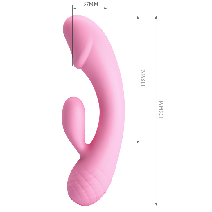 Vibrator Pretty Love Ron, 12 Moduri Vibratii, Silicon Super Soft, Roz, 17.5 cm, #5, Erotic24.ro