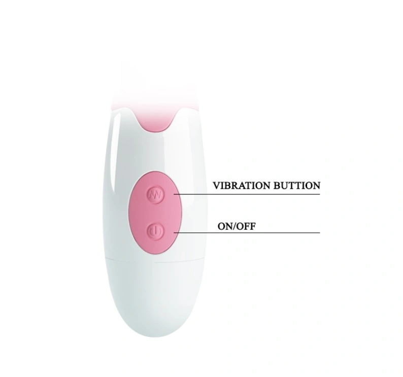 Vibrator Iepuras Peter, 30 Moduri Vibratii, Silicon, Roz/Alb, 19.2 cm, #5, Erotic24.ro