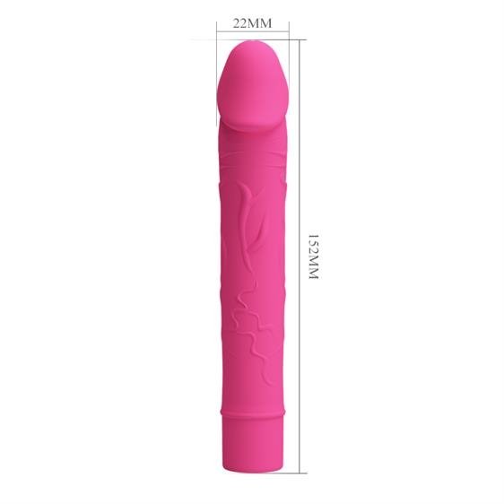 Vibrator Vic 10 Moduri Vibratii Silicon Roz 15.2 cm, #3, Erotic24.ro