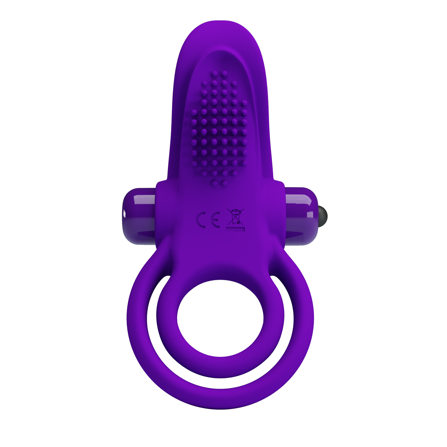 Inel Penis Pretty Love Vibrant Ring, 10 Moduri Vibratii, Silicon, Violet, #4, Erotic24.ro