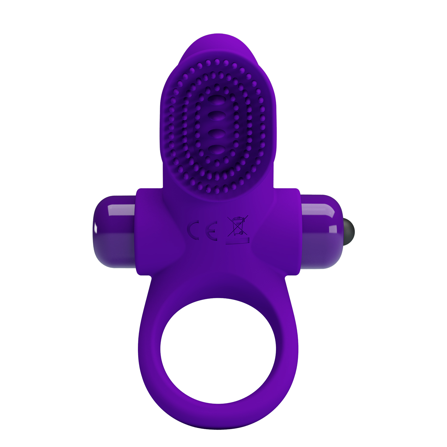 Inel Penis Pretty Love Penis Ring 2, 10 Moduri Vibratii, Silicon, Violet, Nr. 4, Erotic24.ro