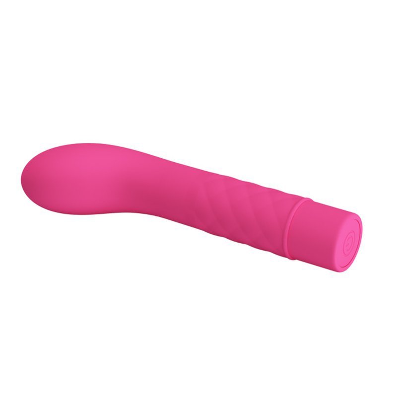 Vibrator Punctul G Atlas, 10 Moduri Vibratii, Silicon, Roz, 14 cm, #4, Erotic24.ro