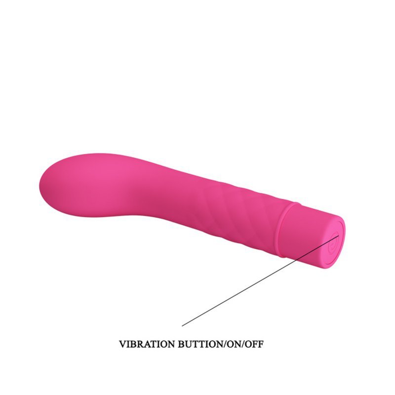 Vibrator Punctul G Atlas, 10 Moduri Vibratii, Silicon, Roz, 14 cm, #5, Erotic24.ro