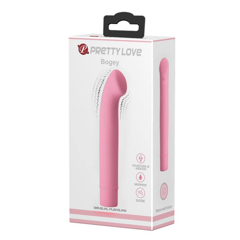 Vibrator Bogey 10 Moduri Vibratii Silicon Roz Deschis 15 cm , #4, Erotic24.ro
