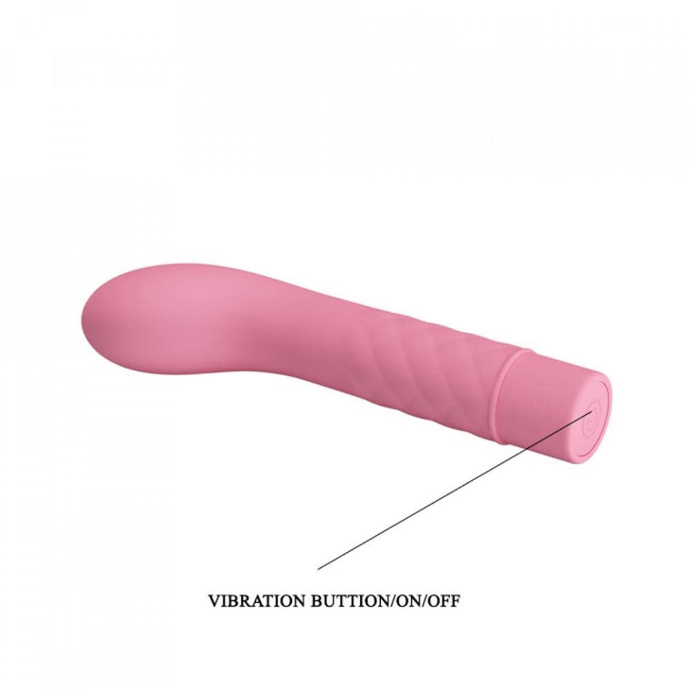 Vibrator Punctul G Atlas, 10 Moduri Vibratii, Silicon, Roz Deschis, 14 cm, #3, Erotic24.ro