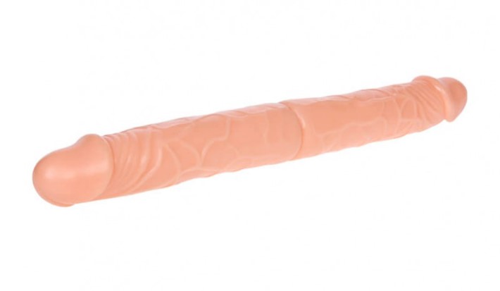 Dildo Dublu Bendable Natural 37 cm, #2, Erotic24.ro