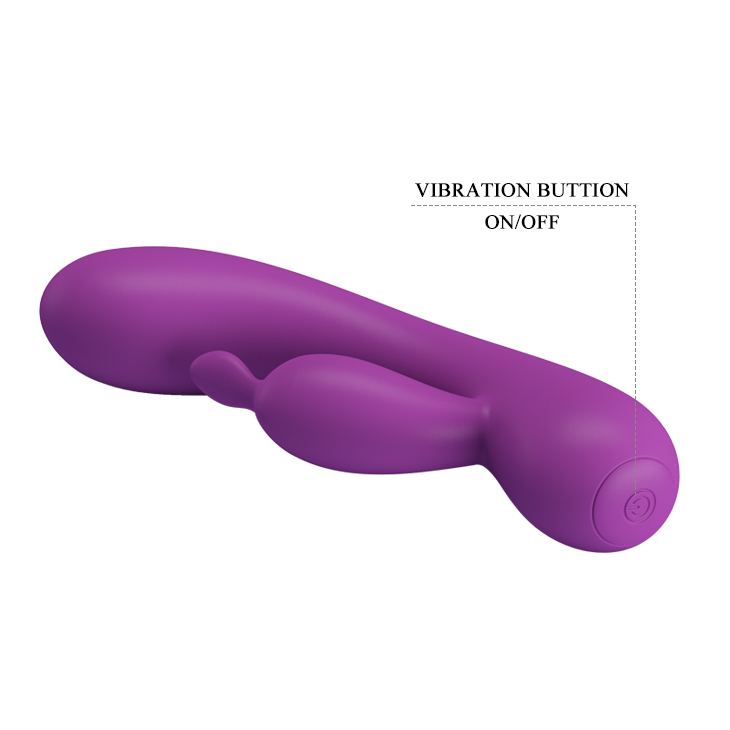 Vibrator Pretty Love Grace, 12 Moduri Vibratii, Silicon Super Soft, Mov, 16.5 cm, #8, Erotic24.ro