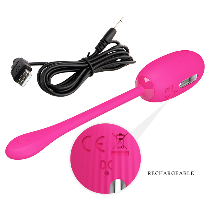 Ou Vibrator Doreen 12 Moduri Vibratii, 3 Moduri Electrosocuri, Silicon, Bluetooth Control, Free App, USB, Roz, #5, Erotic24.ro