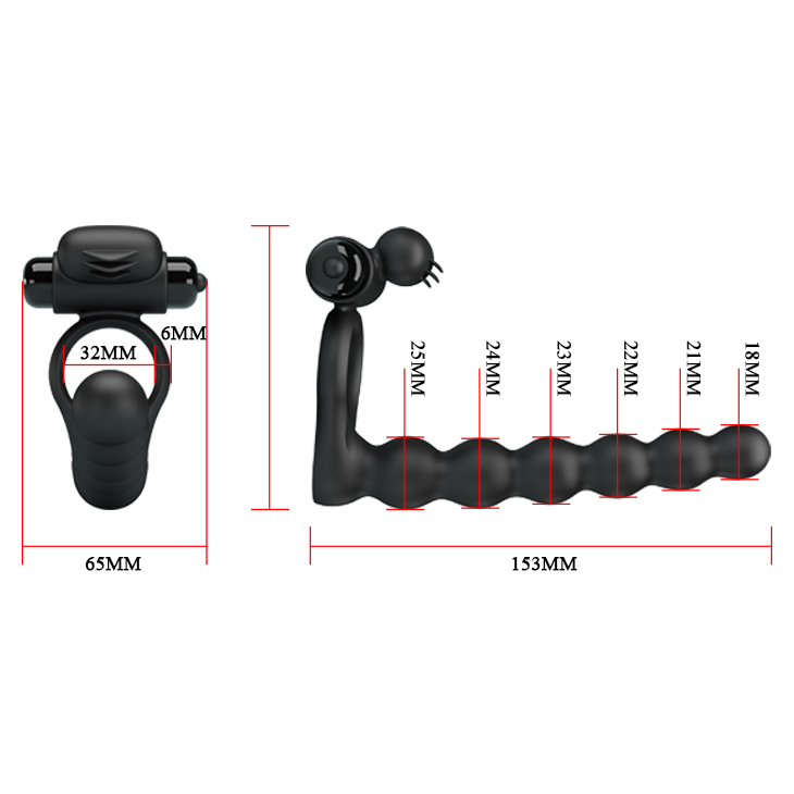 Inel Penis Hercules III, 10 Moduri Vibratii, Silicon, Negru, Nr. 9, Erotic24.ro