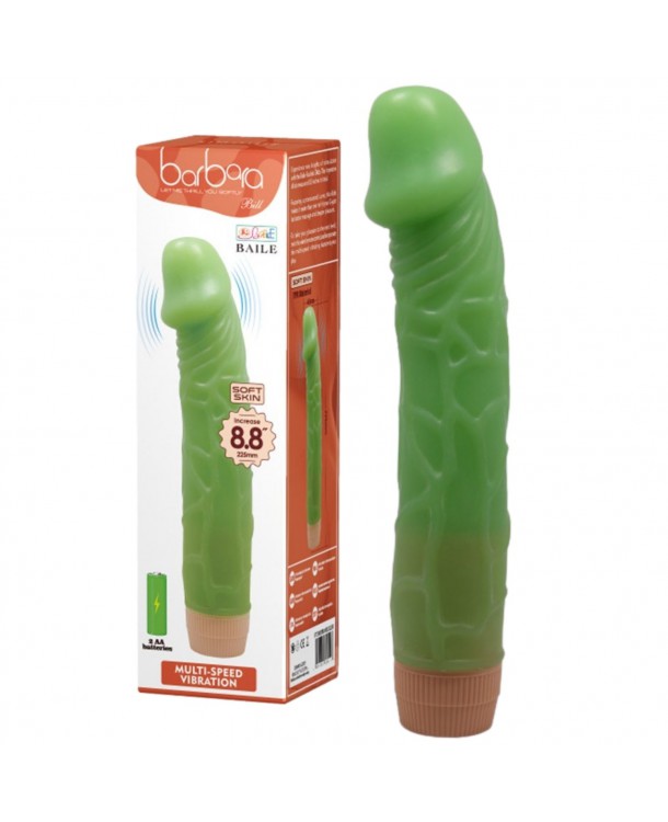 Vibrator Realist Bill, Multispeed, Verde, 22.5 cm, #4, Erotic24.ro