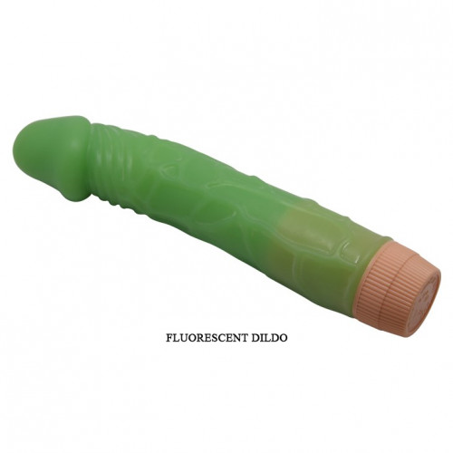Vibrator Realist Bill, Multispeed, Verde, 22.5 cm, #3, Erotic24.ro