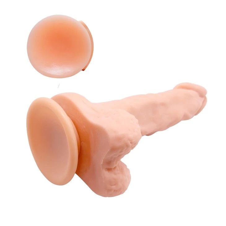 Vibrator Realist Max Rotativ cu Ventuza si Telecomanda cu Fir Natural 17 cm, Nr. 4, Erotic24.ro