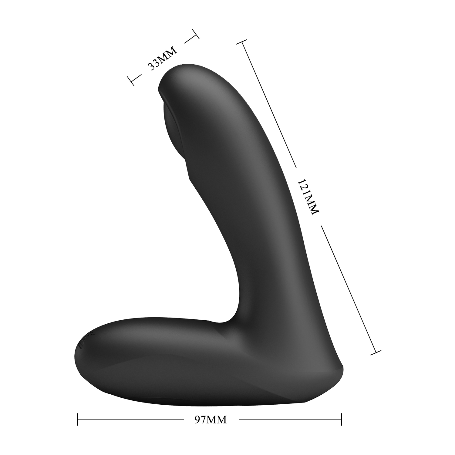 Stimulator Anal Archenemy 12 Moduri Vibratii, Bluetooth Control Free App, Silicon, USB, Negru, 12.1 cm, #4, Erotic24.ro