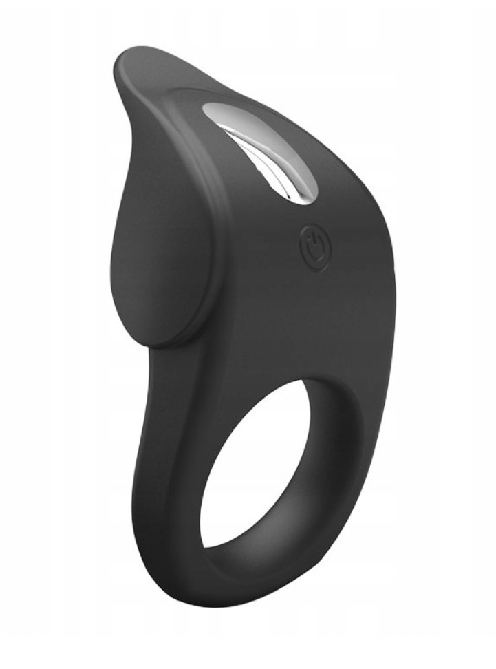 Inel de Penis Susanna, 10 Moduri Vibratii, Silicon, USB, Negru , Nr. 2, Erotic24.ro