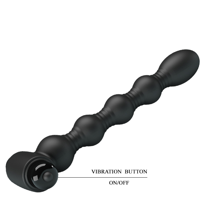 Stimulator Anal Bendable Lynn, 10 Functii Vibratii, Silicon, Negru, 18.2 cm, #5, Erotic24.ro
