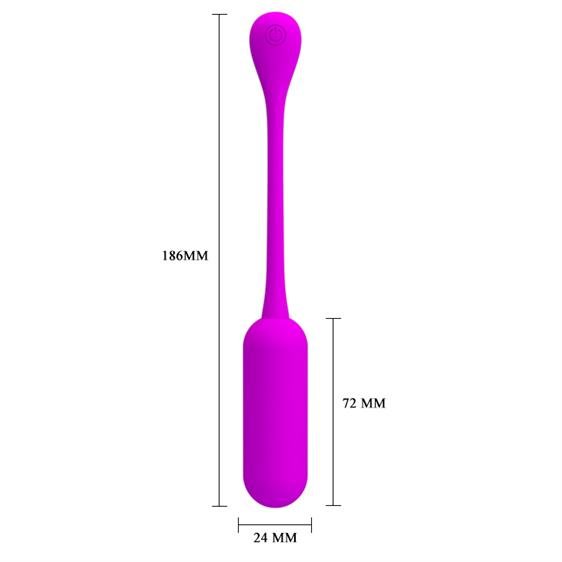 Ou Vibrator Lechies, 12 Moduri Vibratii, Silicon, USB,  Mov, #4, Erotic24.ro
