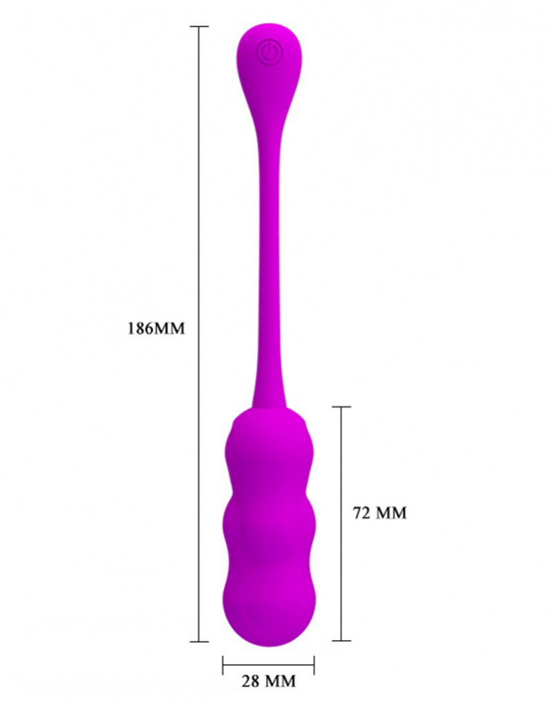 Ou Vibrator Pretty Love Leshy, 12 Moduri Vibratii, Silicon, USB, Mov, #4, Erotic24.ro