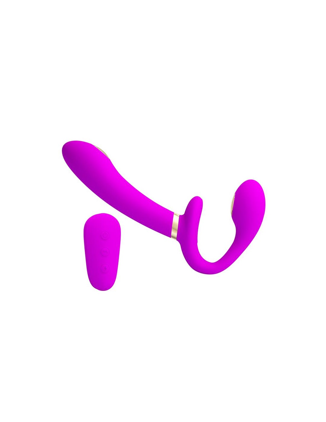 Strap-on Thunderbird Female Remote Control, 12 Moduri Vibratii, 3 Moduri Electrosocuri, Silicon, USB, Mov, #5, Erotic24.ro