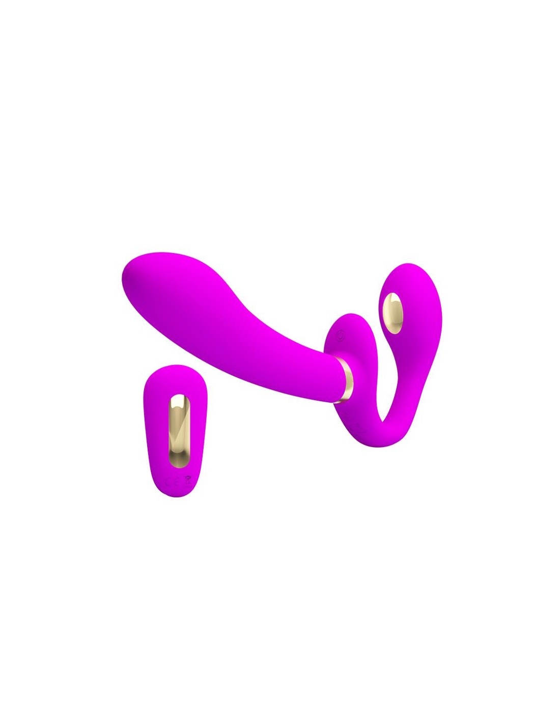 Strap-on Thunderbird Female Remote Control, 12 Moduri Vibratii, 3 Moduri Electrosocuri, Silicon, USB, Mov, #4, Erotic24.ro