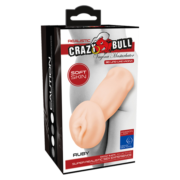 Masturbator Crazy Bull Ruby, Multispeed, Soft Skin, Natural, 14 cm, Nr. 21, Erotic24.ro