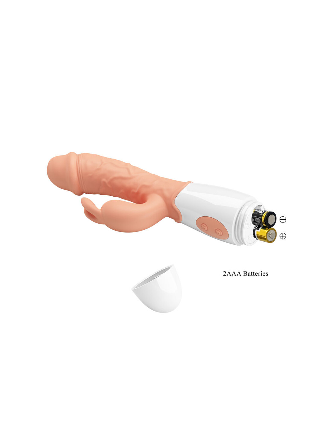 Vibrator Pretty Love Easter Bunny, 30 Moduri Vibratii, TPR, Natural, 19.2 cm, #7, Erotic24.ro