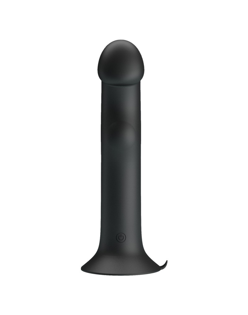 Vibrator Pretty Love Murray, 12 Moduri Vibratii si Pulsatii, Silicon, USB, Negru, 19 cm, Nr. 6, Erotic24.ro