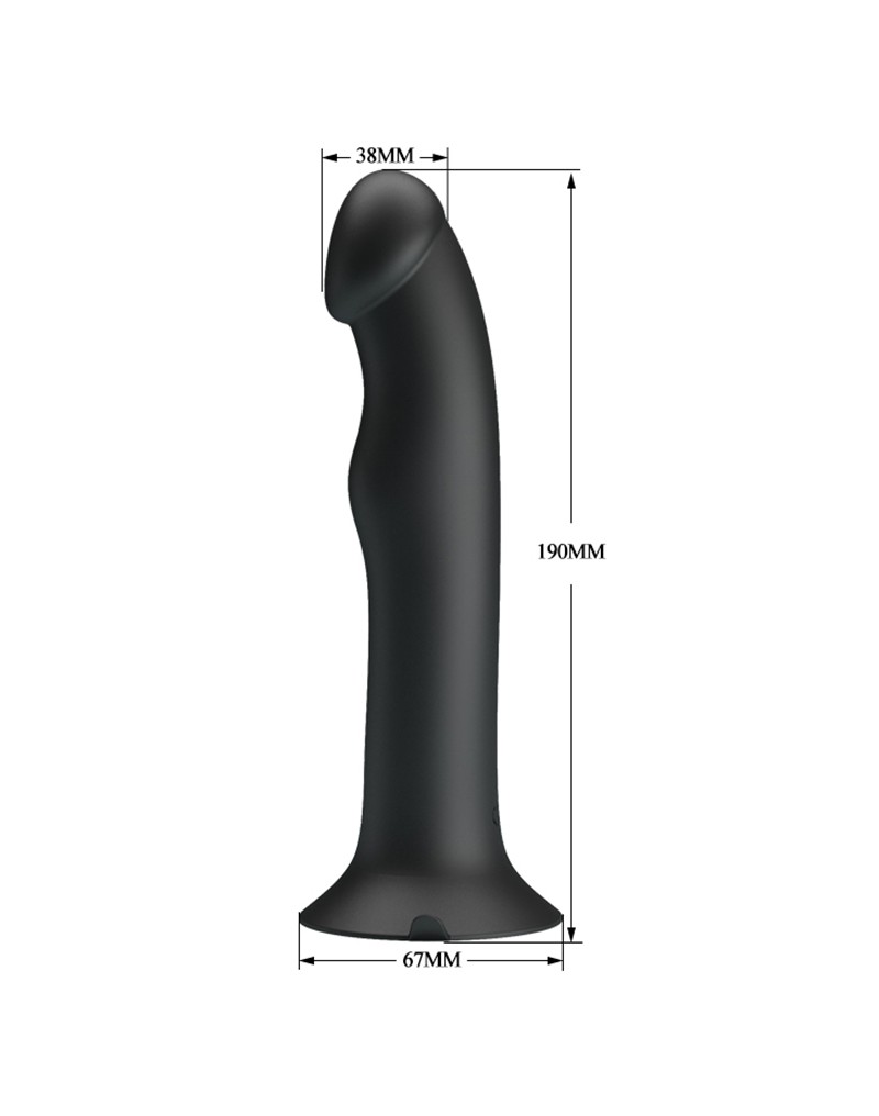 Vibrator Pretty Love Murray, 12 Moduri Vibratii si Pulsatii, Silicon, USB, Negru, 19 cm, Nr. 5, Erotic24.ro