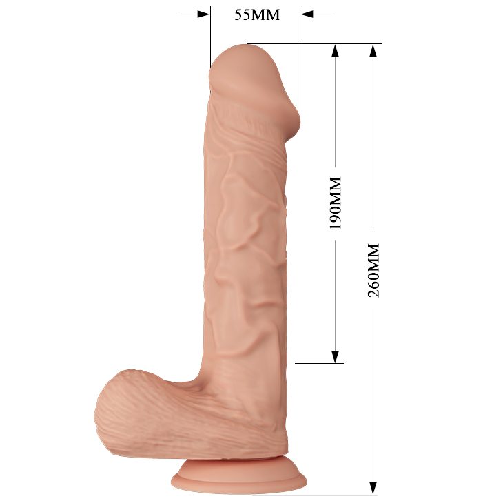 Vibrator Beautiful Bergrisi, Multispeed, LifeLike Skin, Natural, 26 cm, #7, Erotic24.ro