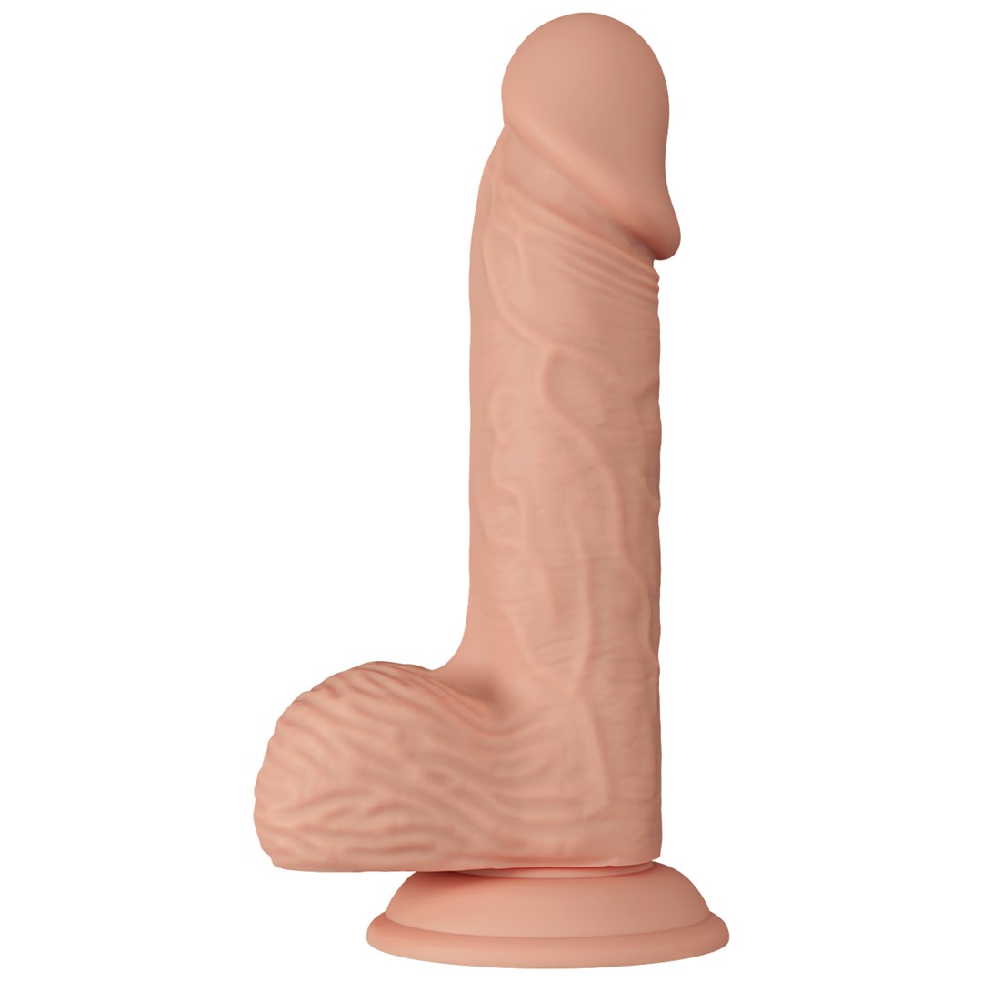 Dildo Realist Beautiful Catoblepas LifeLike Skin, Natural, 20.6 cm, #2, Erotic24.ro