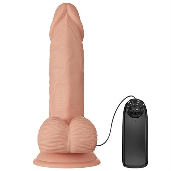 Vibrator Realist Beautiful Zebulon LifeLike Skin, Natural, 19.4 cm, #2, Erotic24.ro