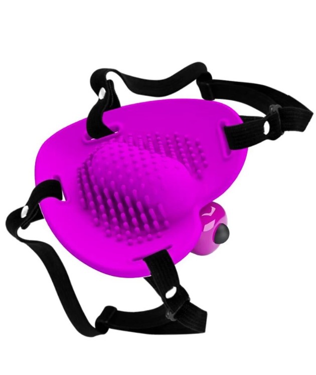 Vibrator Wearable Pretty Love Clitoral Massager Heartbeat, 10 moduri vibratii, Silicon, Mov, #5, Erotic24.ro