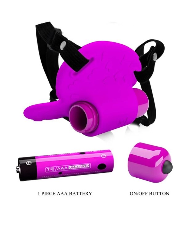 Vibrator Wearable Pretty Love Clitoral Massager Heartbeat, 10 moduri vibratii, Silicon, Mov, #7, Erotic24.ro