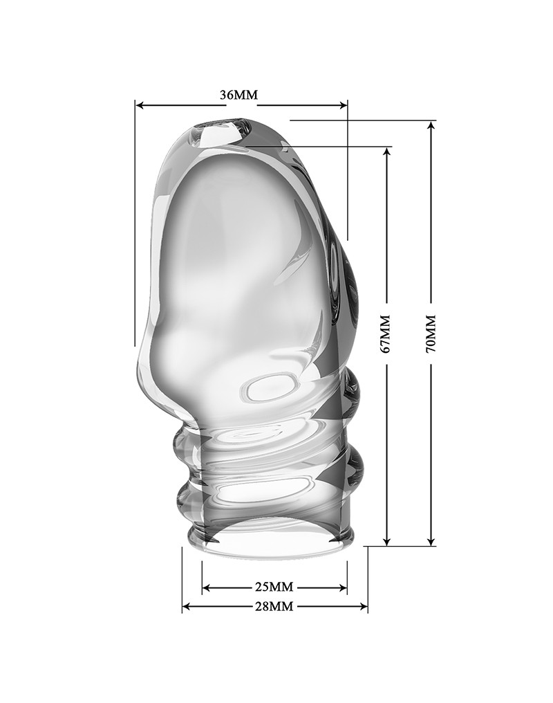 Manson Penis Jeremy, Soft TPR, Transparent, #5, Erotic24.ro