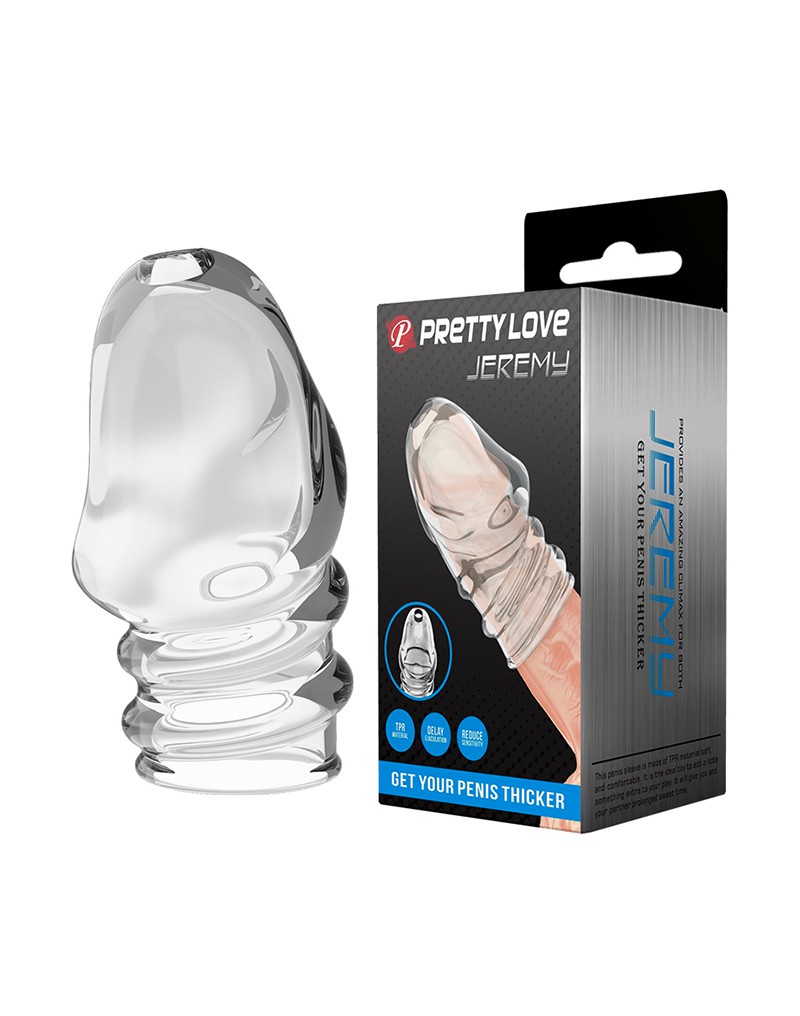 Manson Penis Jeremy, Soft TPR, Transparent, #2, Erotic24.ro